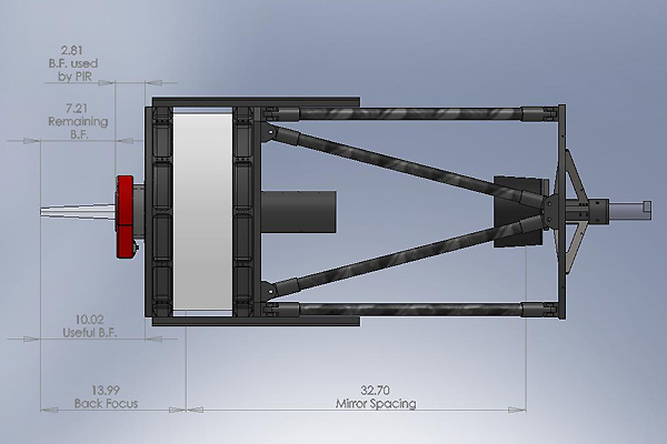 16" f/9 Carbon Truss Ritchey-Chretien with 82mm PIR